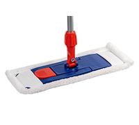 Sonty 1 set di mocio da 40 cm, supporto pieghevole magnetico, asta per mocio in alluminio, microfibra (1)