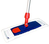 Sonty Set di 2 mocio da 40 cm, supporto pieghevole magnetico, asta per mocio in alluminio, microfibra (2)