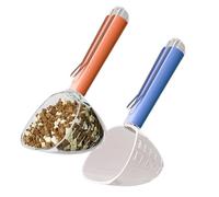 Sonwaha 2PCS Cucchiaio Dosatore Per Gatti Dosatore Crocchette per Cani con Clip Per Cani,Gatti,Riso,Farina,Semi di Soia (blu arancio)