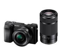 Sony α Alpha 6100 Fotocamera Digitale Mirrorless con Obiettivo Intercambiabile SELP 16-50mm, Sensore APS-C, Real Time Eye AF e Real Time Tracking e Autofocus, Nero