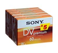 Sony 5-pack MiniDV Premium Tape - 60 min - Nastro di video