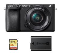 SONY A6400 Black KIT SEL 16-50MM F3.5-5.6 OSS + scheda SD da 64 GB + NP-FW50