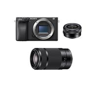 SONY A6400 Corpo nero + 16-50MM F3.5-5.6 OSS + 55-210MM F4.5-6.3 OSS