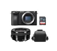 SONY A6500 nero + SEL 16-50MM F3.5-5.6 OSS nero + borsa + scheda SD da 16 GB