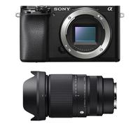 SONY ALPHA 6100 nera + SIGMA 16-300 mm f/3.5-6.7 DC OS contemporanea - Nouvo