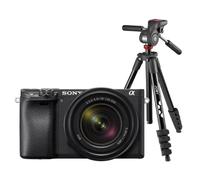 Sony Alpha 6400 + 18-135mm f/3.5-5.6 OSS + treppiede Joby Compact Advanced | ✅Garanzia di 5 anni