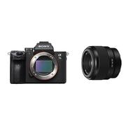 Sony Alpha 7 III Fotocamera Mirrorless Full-Frame, Nero & Obiettivo standard SEL-50F18F (lunghezza focale fissa, 50mm, F1.8, Full Frame, adatto per serie A7, A6000, A5100, A5000 e Nex, E-Mount) Nero