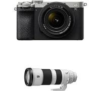 Sony Alpha 7CII di Sony | Fotocamera mirrorless full-frame (compatta, 33 MP, autofocus in tempo reale, 10 fps, video in 4K, display touch orientabile) + Lente SEL2860 + Lente SEL200600G (Argento)