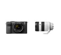 Sony Alpha 7CII di Sony | Fotocamera mirrorless full-frame (compatta, 33 MP, autofocus in tempo reale, 10 fps, video in 4K, display touch orientabile) + Lente SEL2860 + Lente SEL70200G2 (Nero)