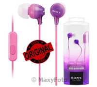 SONY AURICOLARE ORIGINALE STEREO CON MICROFONO IN-EAR MDREX15APP PINK 78D698A