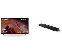 Sony BRAVIA, KD-65X80L, LED, 4K HDR, Google TV, ECO PACK, BRAVIA CORE, Flush Surface Design, Modello 2023 + HT-S2000 Soundbar Dolby Atmos a 3.1 canali