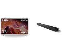 Sony BRAVIA, KD-65X80L, LED, 4K HDR, Google TV, ECO PACK, BRAVIA CORE, Flush Surface Design, Modello 2023 + HT-A3000 Soundbar TV bluetooth a 3.1 canali