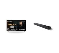 Sony BRAVIA KD-75X85L, Full Array LED, 4K HDR, Google TV, ECO PACK, BRAVIA CORE, Seamless Edge Design, Modello 2023 + HT-A3000 Soundbar TV bluetooth a 3.1 canali