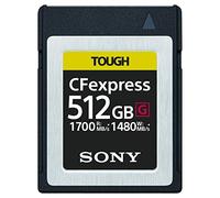 Sony CEB-G512 Memoria Cfexpress 512 GB Serie G Tough, Lettura 1.700 MB/s, Scrittura 1.480 MB/s, Resistente a Condizioni Estreme