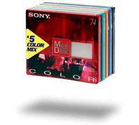Sony Coloursminidisc 5-pack 74 min MD (colori assortiti)