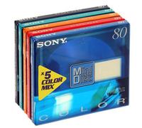 Sony Confezione da 5 involucri per violoncello MiniDisc Colour da 80 minuti in edizione speciale