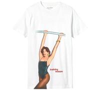 Sony Dua Lipa Maglietta Unisex per Allenamento stagionale, Taglia L, Colore Bianco, Bianco, L
