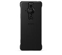 Sony Elegante custodia in pelle per Xperia PRO-I (vera pelle goffrata, antibatterica), colore: nero