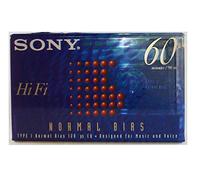 Sony Hi Fi 60 minuto tipo 1 normal Bias audio cassette tape