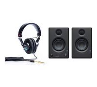 Sony MDR-7506 Cuffie Stereo, Dinamiche Professionali, Driver da 40 mm, Adattore 3.5mm / 6.3mm, Nero & PreSonus Eris E3.5 Altoparlanti Multimediali Monitor Da Studio, Nero