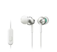 Sony MDR-EX110AP Cuffie In-Ear con Microfono, Auricolari in Silicone, Bianco