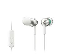 Sony MDR-EX110AP Cuffie In-Ear con Microfono, Auricolari in Silicone, Bianco