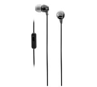 Sony MDR-EX15AP Cablata in-Ear Cuffie Microfono Nero Rumore Isolation-Uk