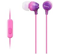 Sony MDR-EX15AP Cablata in-Ear Cuffie Microfono Viola Rumore Isolation-Uk