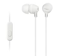 Sony MDR-EX15AP - Cuffie in-ear con microfono, Auricolari in silicone, Bianco