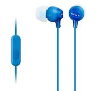 Sony MDR-EX15AP - Cuffie in-ear con microfono, Auricolari in silicone, Blu