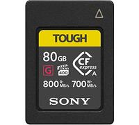 Sony memoria Cfexpress Tipo A 80 GB Serie G Tough - Lettura 800 MB/s, Scrittura 700 MB/s, Resistente a condizioni estreme