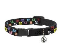 Sony Pictures Cat Collar, Breakaway Collar with Bell, Wheel of Fortune Checker I