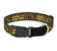 Sony Pictures Pet Collar, Dog Collar Plastic Buckle, Wheel of Fortune Title Logo