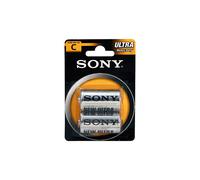 Sony Pila 1/2 Torcia in Zinco Blister 2 Pezzi