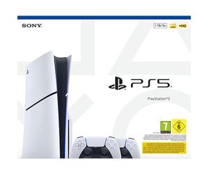 Sony PlayStation PS5 Disc 1TB + 2 Pad Controller DualSense White