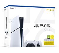 Ps5 console 1tb standard slim white + 2 dualsense ita