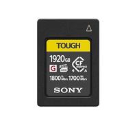 Sony Scheda di memoria flash Tough CFexpress tipo A da 1920 GB | VPG400 High Speed G Series con garanzia di prestazioni video (velocità di lettura 1.800 MB/s, velocità di scrittura 1.700 MB/s