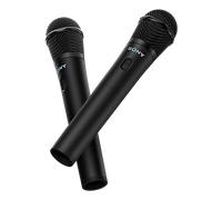 SONY ULTMIC1 - Set di microfoni wireless con 2 microfoni e ricevitore, riduzione avanzata del rumore, Duet Assist, batteria da 20 ore, antiurto, perfetto per la serie ULT POWER SOUND - Black
