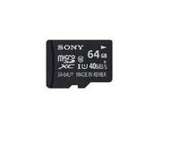 Sony SR64UYA Scheda Micro SD HC, UHS-I, Classe 10, 64 GB, con Adattatore, Nero