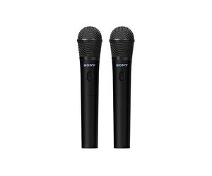 Sony ULTMIC1 - Set di microfoni wireless con 2 microfoni e ricevitore, riduzione avanzata del rumore, Duet Assist, batteria da 20 ore, antiurto, perfetto per la serie ULT POWER SOUND - Black