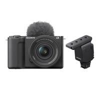 Sony Videocamera per vlog Alpha ZV-E10 II + SEL 16-50 mm PZ OSS II + microfono shotgun ECM-B10