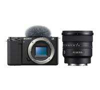 Sony Videocamera per vlog Alpha ZV-E10 + SEL 16mm f/1.8 G
