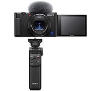 Sony Videocamera Vlog ZV-1 | Fotocamera digitale (schermo ad angolo variabile per Vlogging, video 4K) ZV1BDI.EU - Nero + impugnatura Sony GP-VPT2BT (per selfie e vlogging) nero (rinnovato)