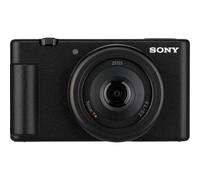 Sony Vlog camera ZV-1F di | Fotocamera digitale (schermo orientabile, video in 4K, slow motion, funzionalità per vlog) - Nera [ZV1FBDI.EU]