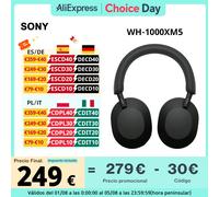 Sony WH-1000XM5 Cuffia wireless con cancellazione del rumore Unità driver da 30 mm appositamente progettata Design confortevole Argento platino