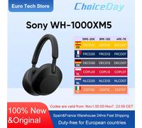 Sony WH-1000XM5 Cuffie wireless con cancellazione del rumore Batteria da 30 ore Processore integrato V1 Pelle morbida 4 microfoni Nero