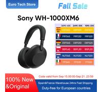 Sony WH-1000XM6 Cuffie wireless Premium con cancellazione del rumore, audio Hi-Res, massimo comfort, design pieghevole, custodia resistente, batteria da 30 ore, iOS e Android - Silver