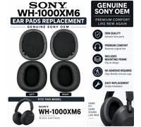 Sony WH-1000XM6 Cuscinetti Per Auricolari Neri OEM Ricambio Nuovo 1 Coppia