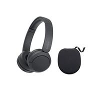 Sony WH-CH520 - Cuffie wireless Bluetooth On-Ear compatte e facili da trasportare con microfono (nero) Bundle con custodia rigida protettiva per cuffie (2 pezzi)