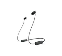 Sony WI-C100 - Cuffie wireless bluetooth, Fino a 25 ore di autonomia, Microfono integrato per telefonate, Compatibile con assistente vocale (Nero)